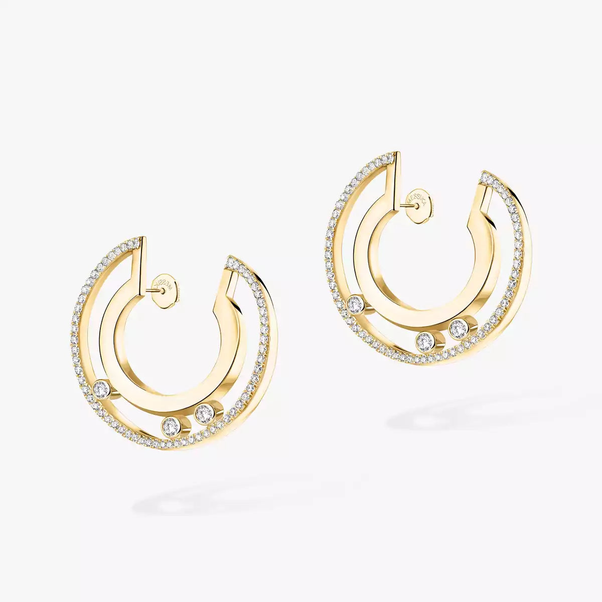 [Royal Jewellery] Move Romane Small Diamond Hoop Earrings