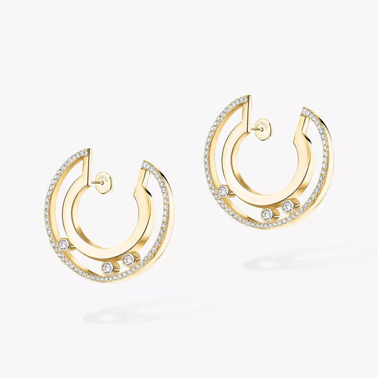 [Royal Jewellery] Move Romane Small Diamond Hoop Earrings