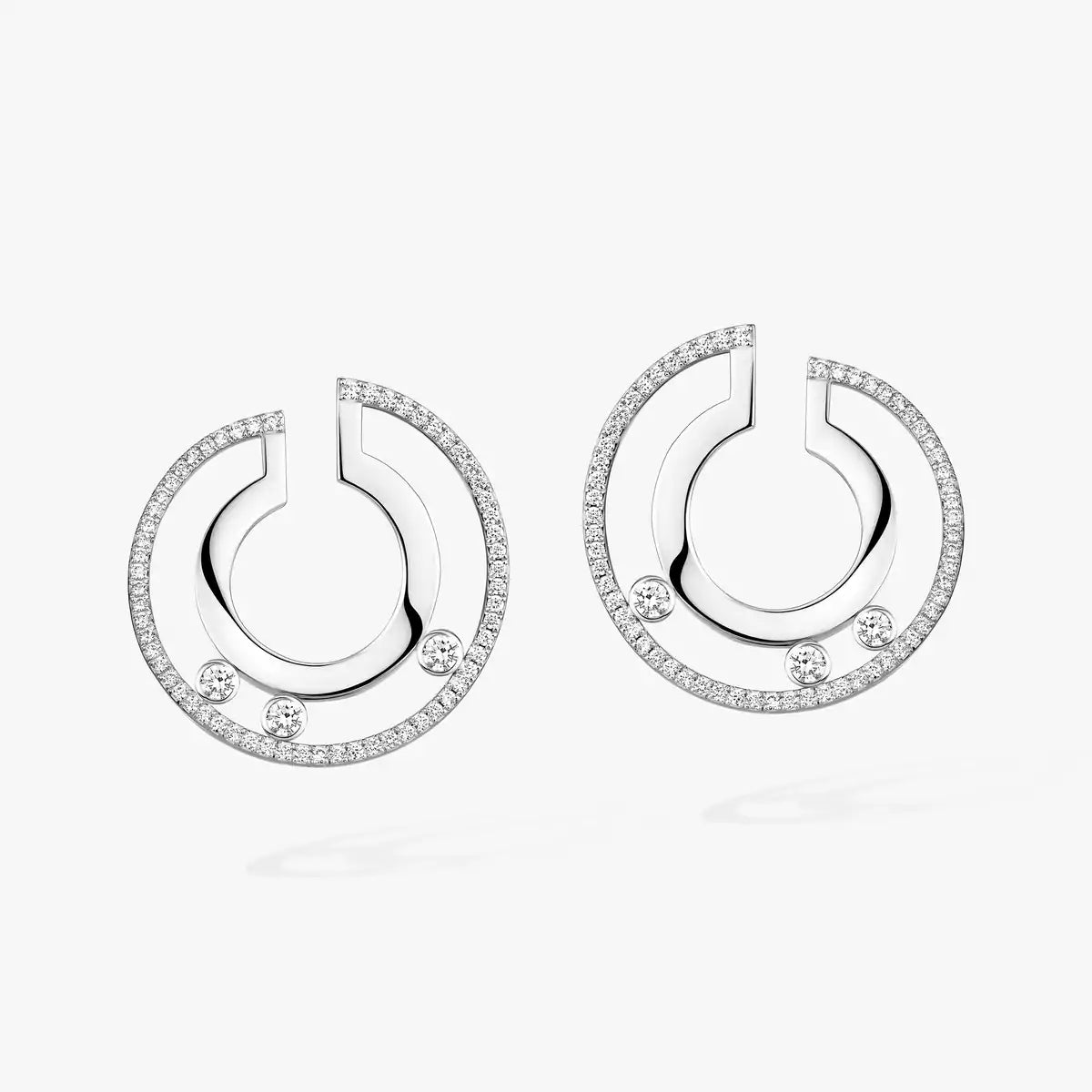 [Royal Jewellery] Move Romane Small Diamond Hoop Earrings