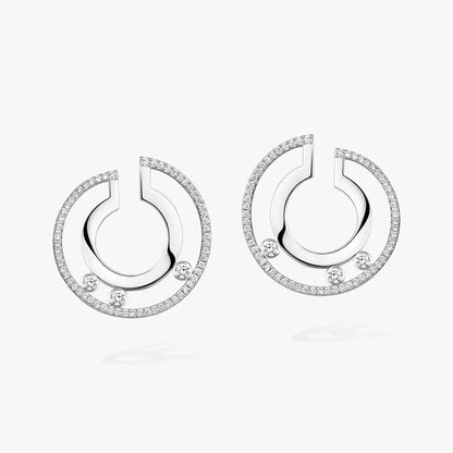 [Royal Jewellery] Move Romane Small Diamond Hoop Earrings