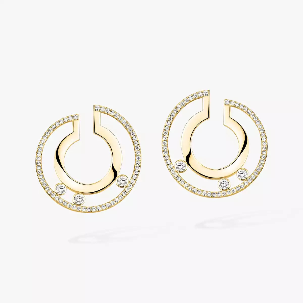 [Royal Jewellery] Move Romane Small Diamond Hoop Earrings