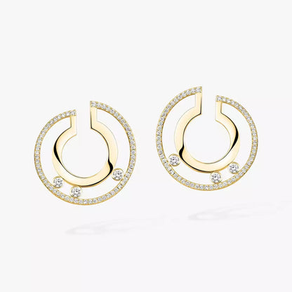 [Royal Jewellery] Move Romane Small Diamond Hoop Earrings