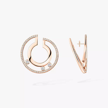 [Royal Jewellery] Move Romane Small Diamond Hoop Earrings