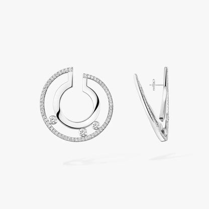 [Royal Jewellery] Move Romane Small Diamond Hoop Earrings