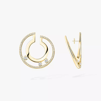 [Royal Jewellery] Move Romane Small Diamond Hoop Earrings