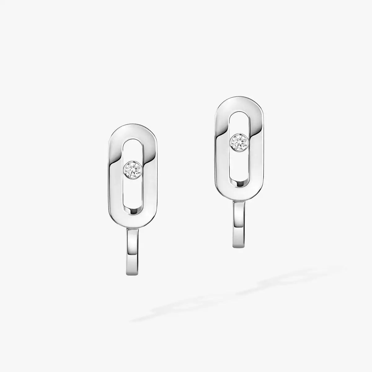 [Royal Jewellery]Diamond Mini Hoop Earrings Move Classique
