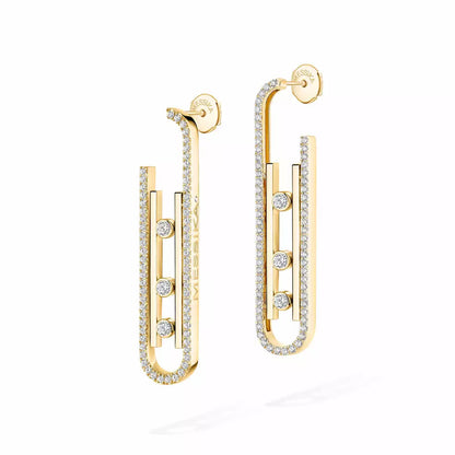 [Royal Jewellery]Diamond Pendant Earrings Move 10Th