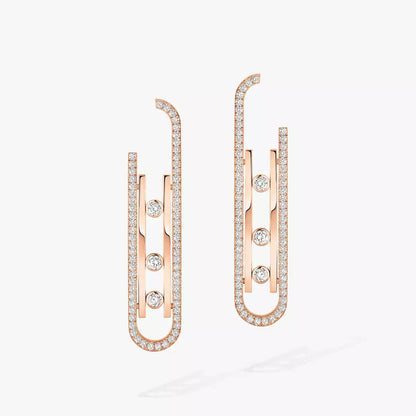 [Royal Jewellery]Diamond Pendant Earrings Move 10Th
