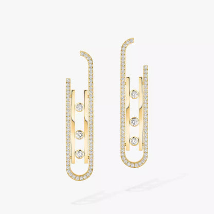 [Royal Jewellery]Diamond Pendant Earrings Move 10Th