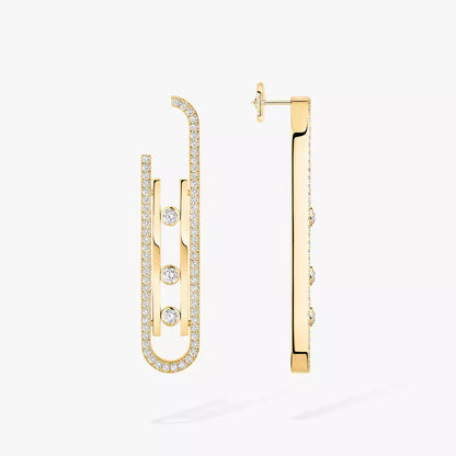 [Royal Jewellery]Diamond Pendant Earrings Move 10Th