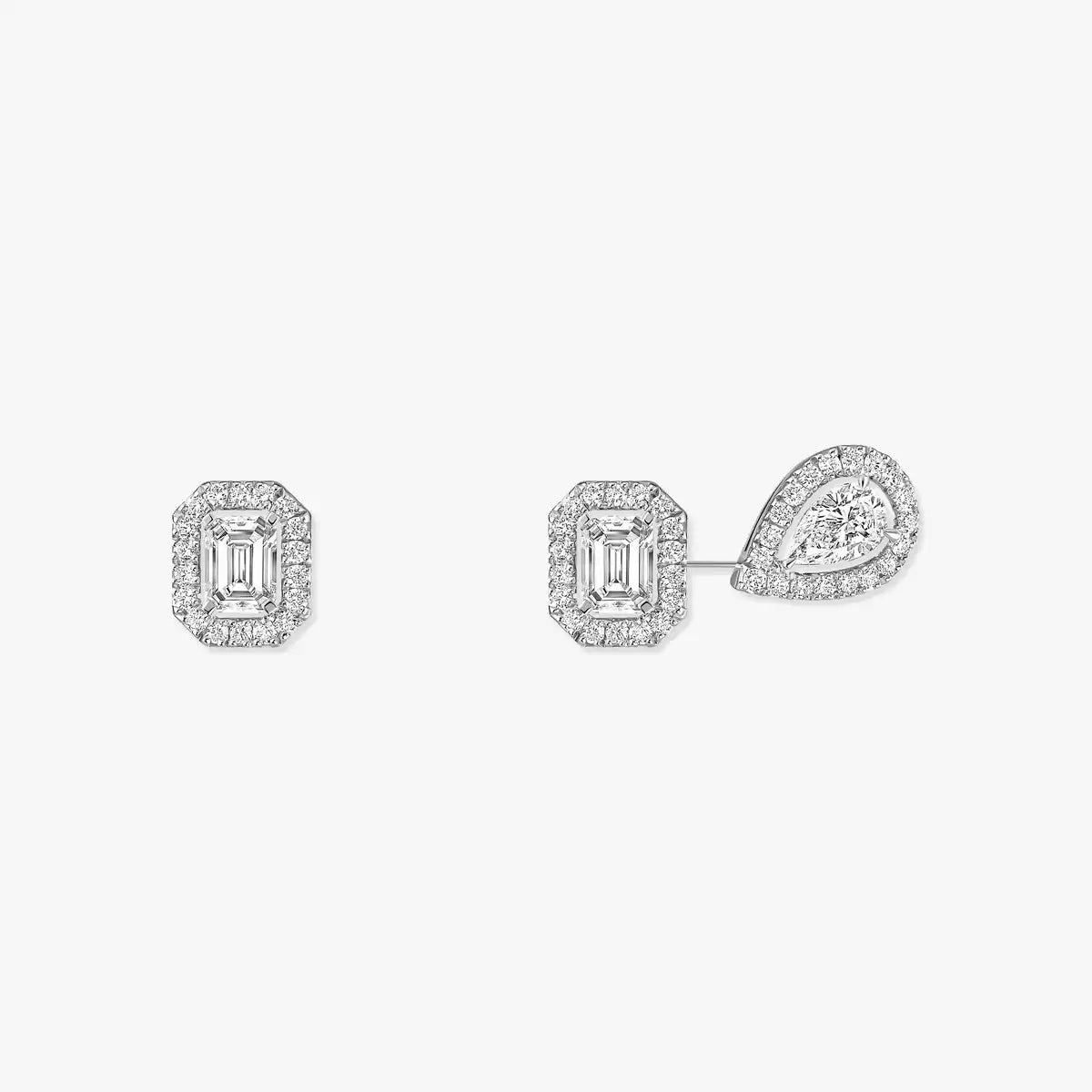 [Royal Jewellery]Diamond Earrings 0,10ct My Twin 1+2