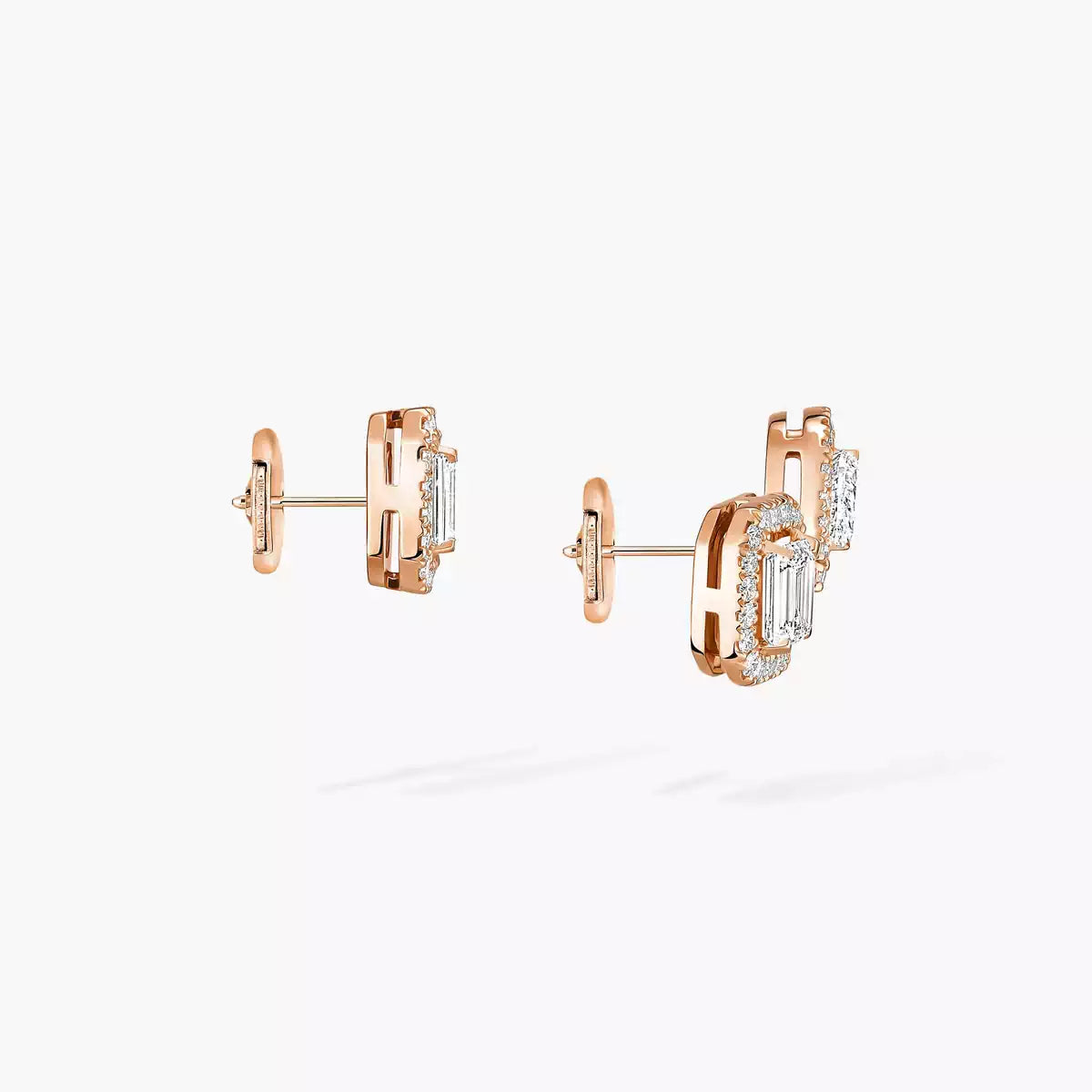 [Royal Jewellery]Diamond Earrings 0,10ct My Twin 1+2