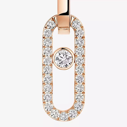 [Royal Jewellery]Move Link Diamond Earrings