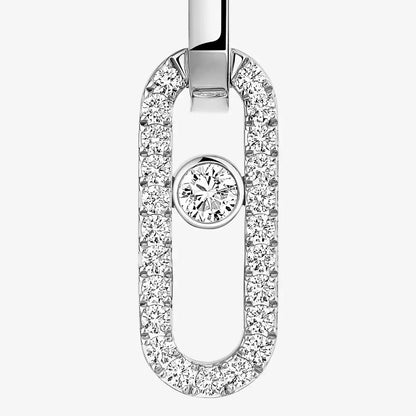 [Royal Jewellery]Move Link Diamond Earrings