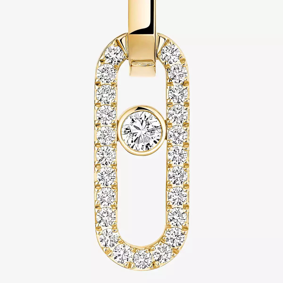 [Royal Jewellery]Move Link Diamond Earrings