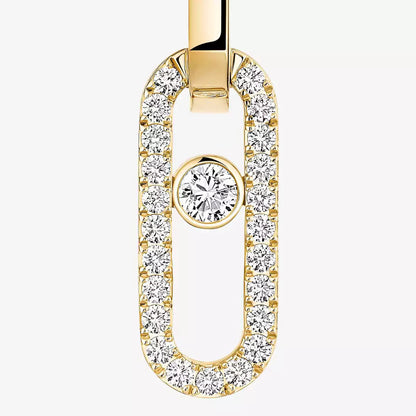 [Royal Jewellery]Move Link Diamond Earrings