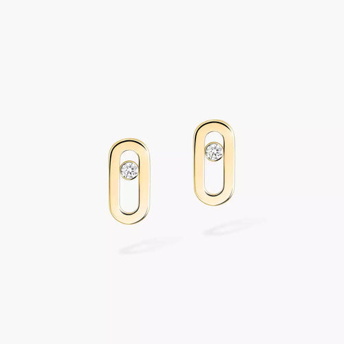[Royal&Vicky]Move Uno Diamond Stud Earrings