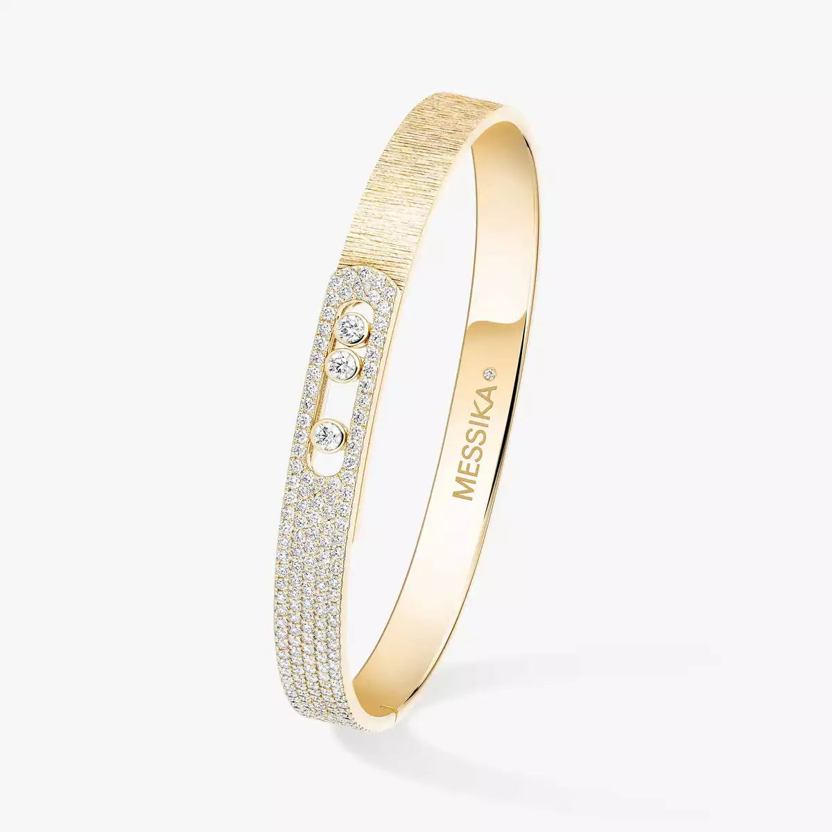 [Royal Jewellery]Move Noa Ciselé half pavé bangle