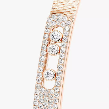 [Royal Jewellery]Move Noa Ciselé half pavé bangle