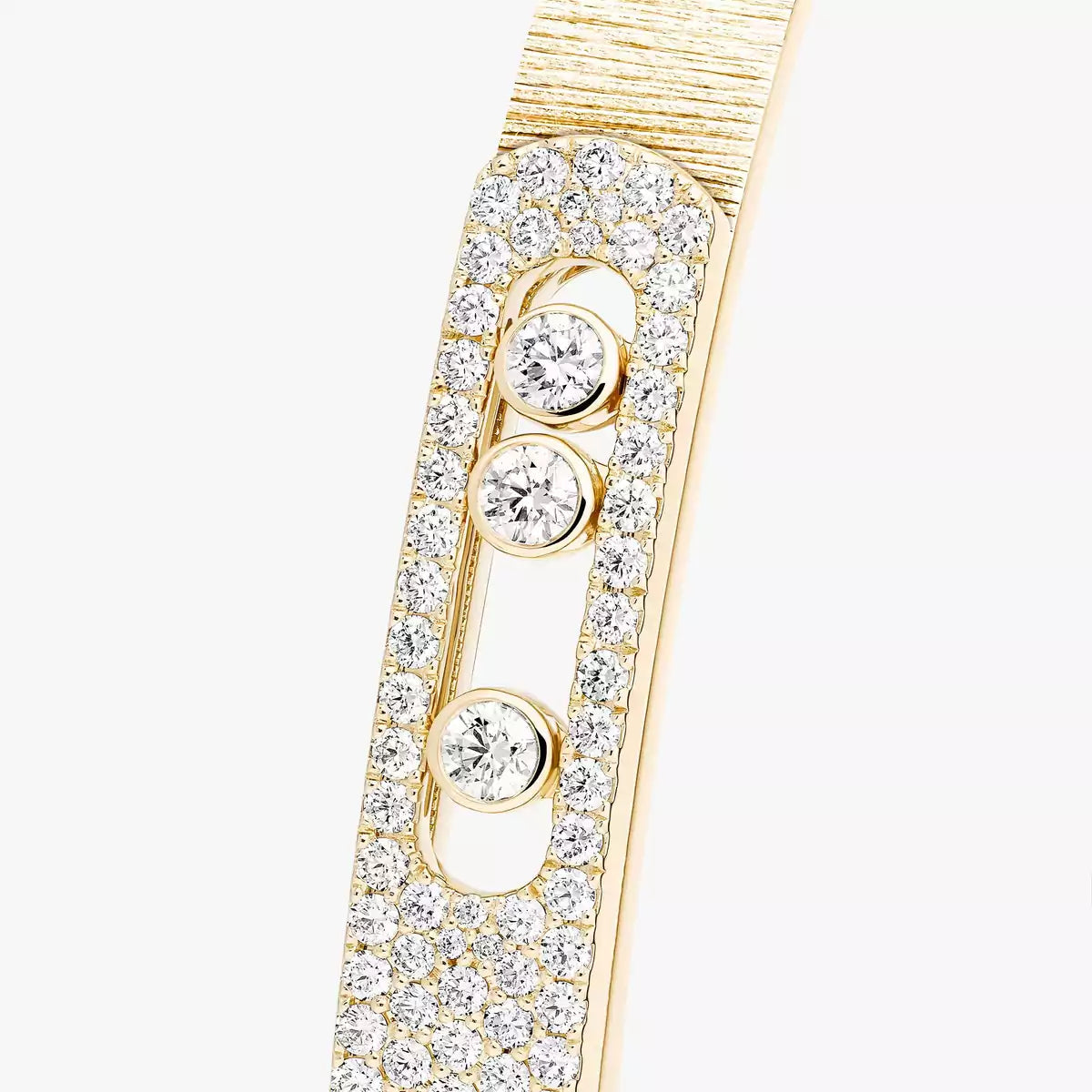[Royal Jewellery]Move Noa Ciselé half pavé bangle