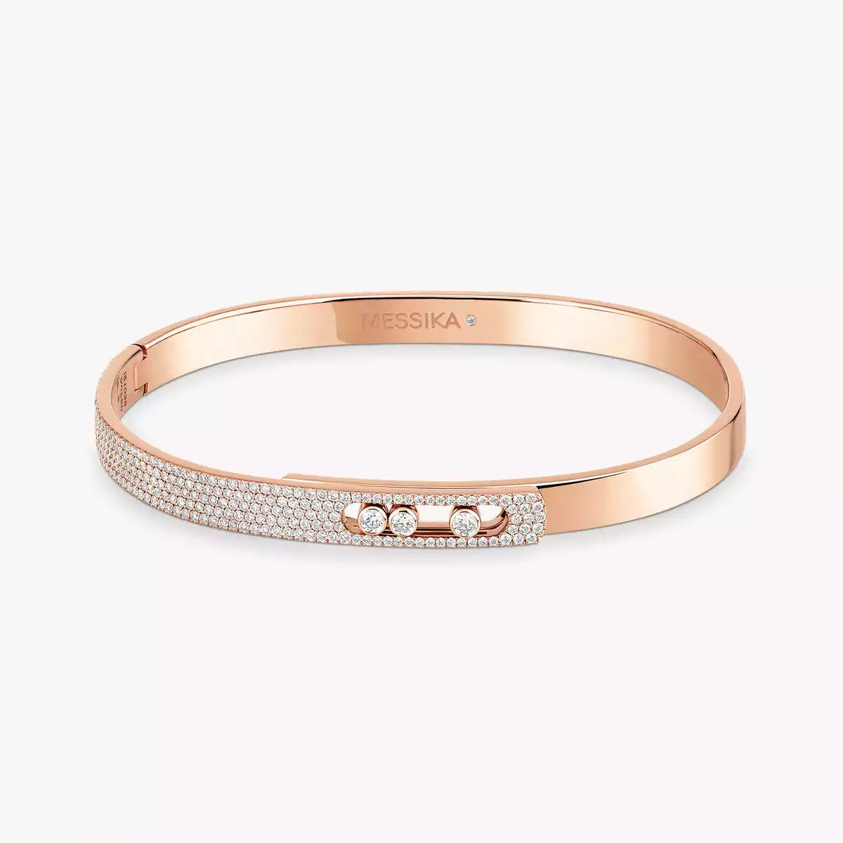 [Royal Jewellery]Move Noa Rose Gold Pavé Diamond Bangle Bracelet