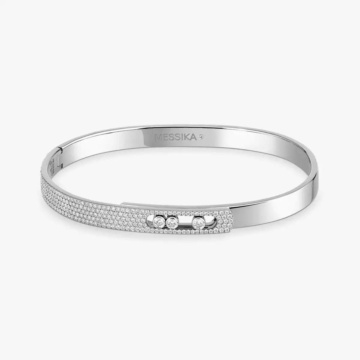 [Royal Jewellery]Move Noa Rose Gold Pavé Diamond Bangle Bracelet