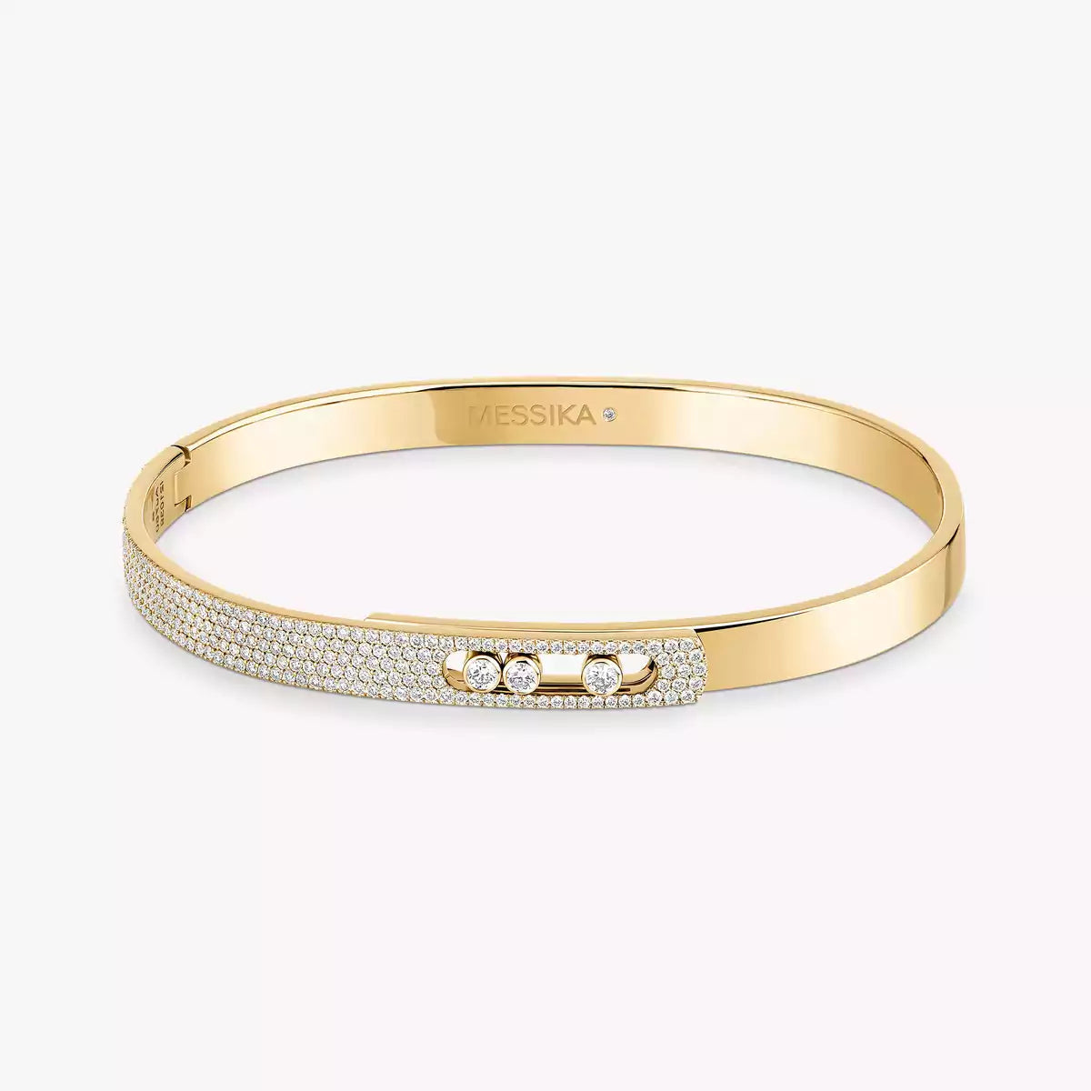 [Royal Jewellery]Move Noa Rose Gold Pavé Diamond Bangle Bracelet