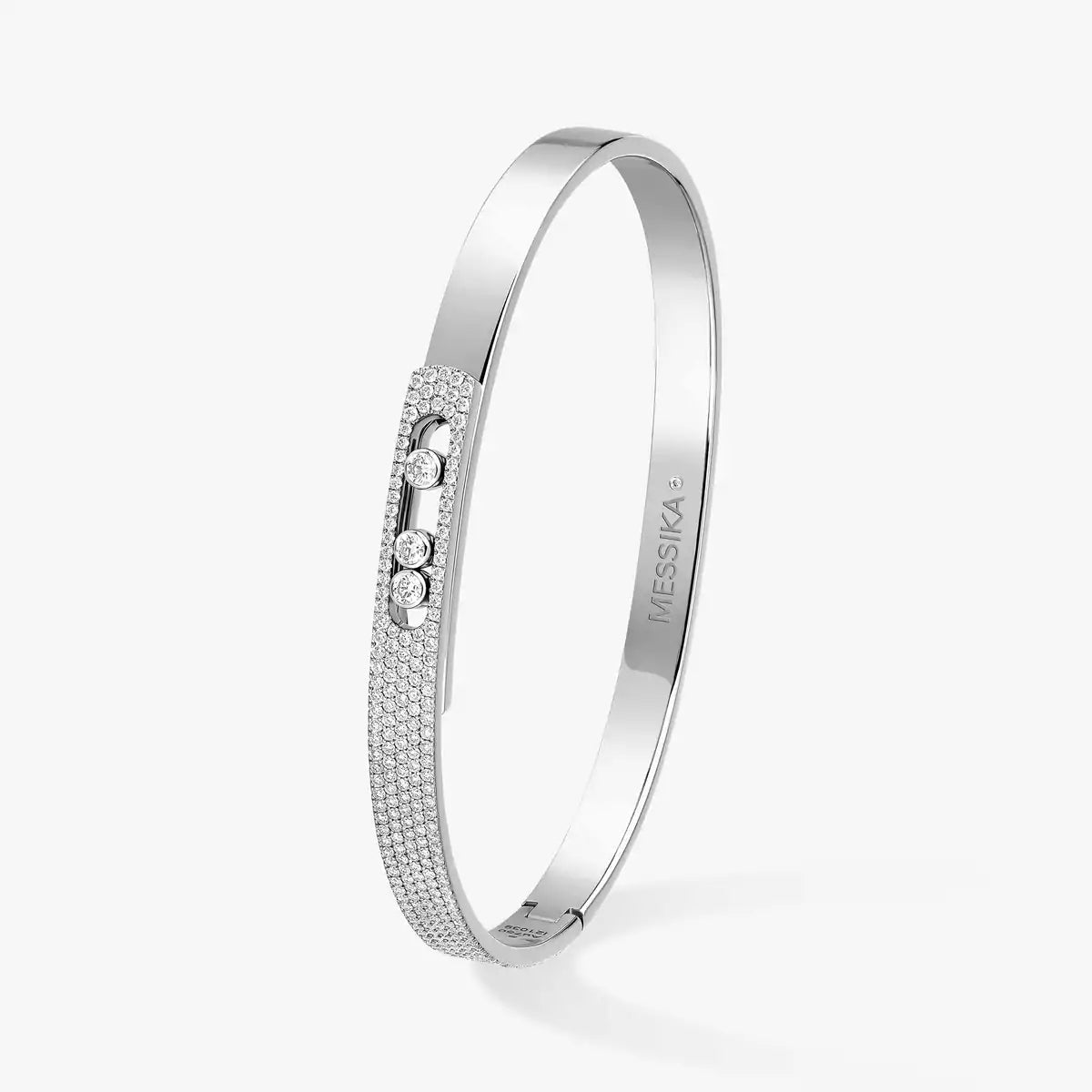 [Royal Jewellery]Move Noa Rose Gold Pavé Diamond Bangle Bracelet