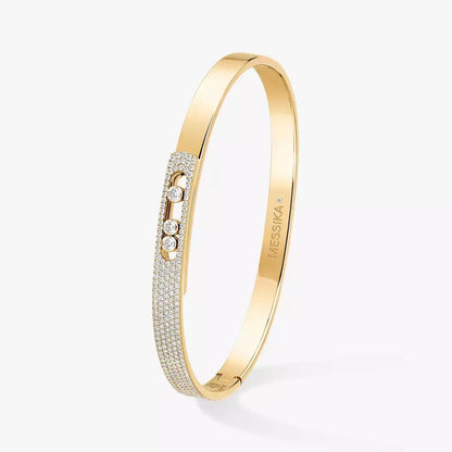 [Royal Jewellery]Move Noa Rose Gold Pavé Diamond Bangle Bracelet