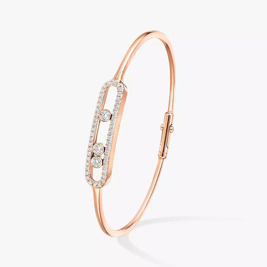 [Royal Jewellery]Move Pavé Diamond Bangle Bracelet M