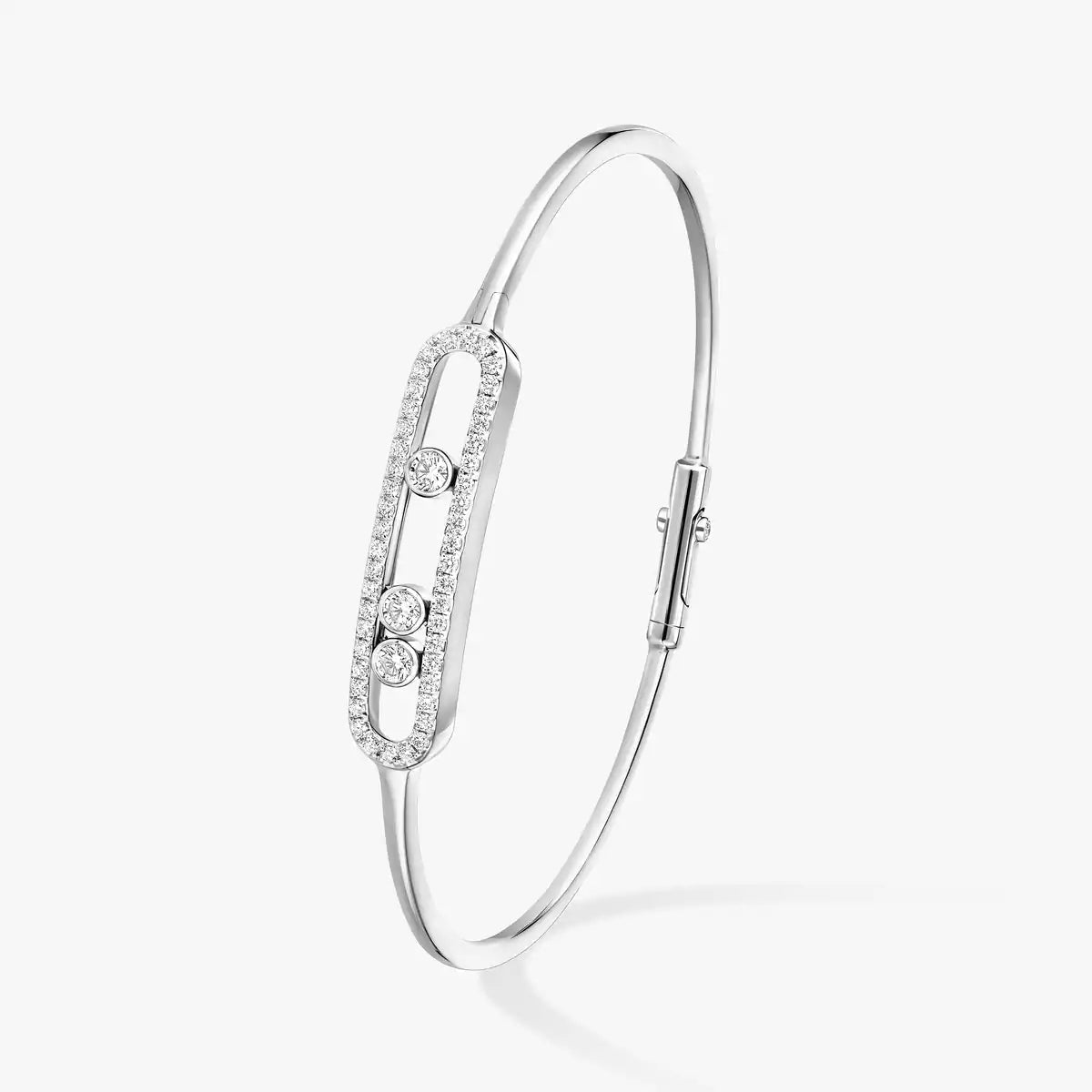 [Royal Jewellery]Move Pavé Diamond Bangle Bracelet M