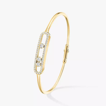 [Royal Jewellery]Move Pavé Diamond Bangle Bracelet M