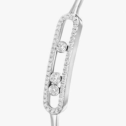 [Royal Jewellery]Move Pavé Diamond Bangle Bracelet M