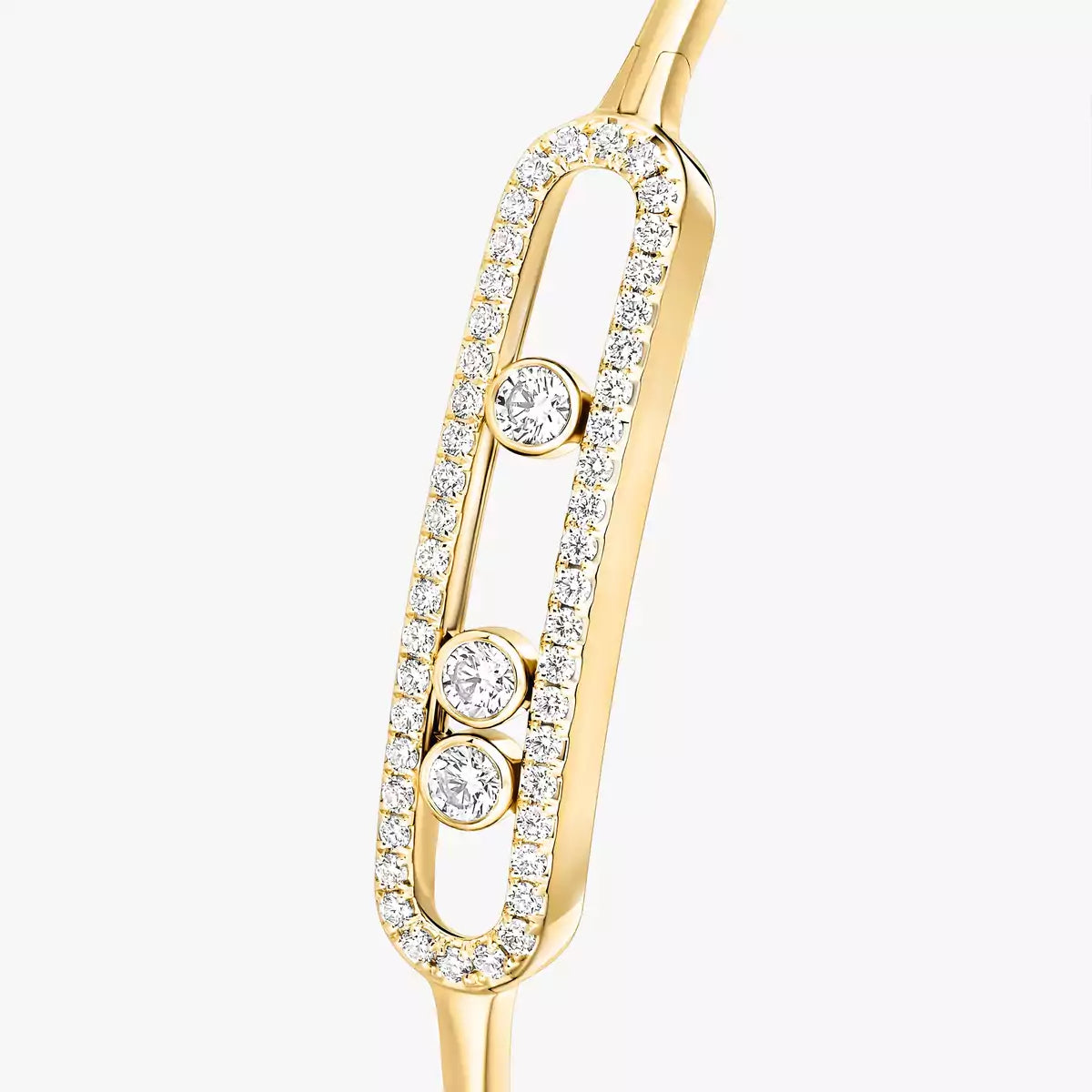 [Royal Jewellery]Move Pavé Diamond Bangle Bracelet M