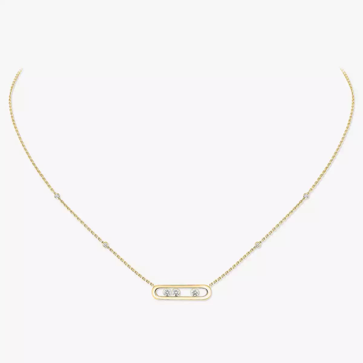 [Royal Jewellery] Baby Move Gold Diamond Necklace