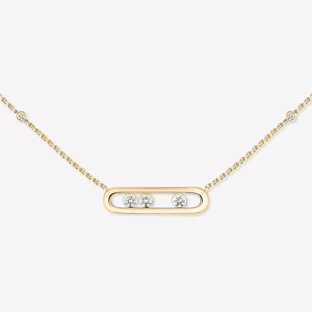 [Royal Jewellery] Baby Move Gold Diamond Necklace