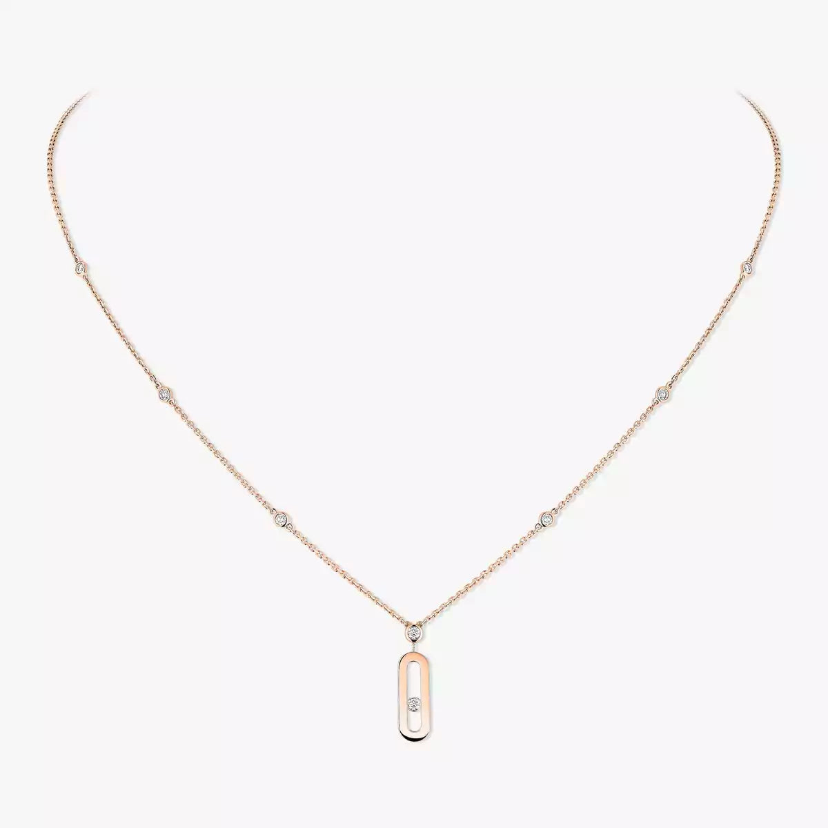 [Royal Jewellery] Move Uno Gold Diamond Long Necklace