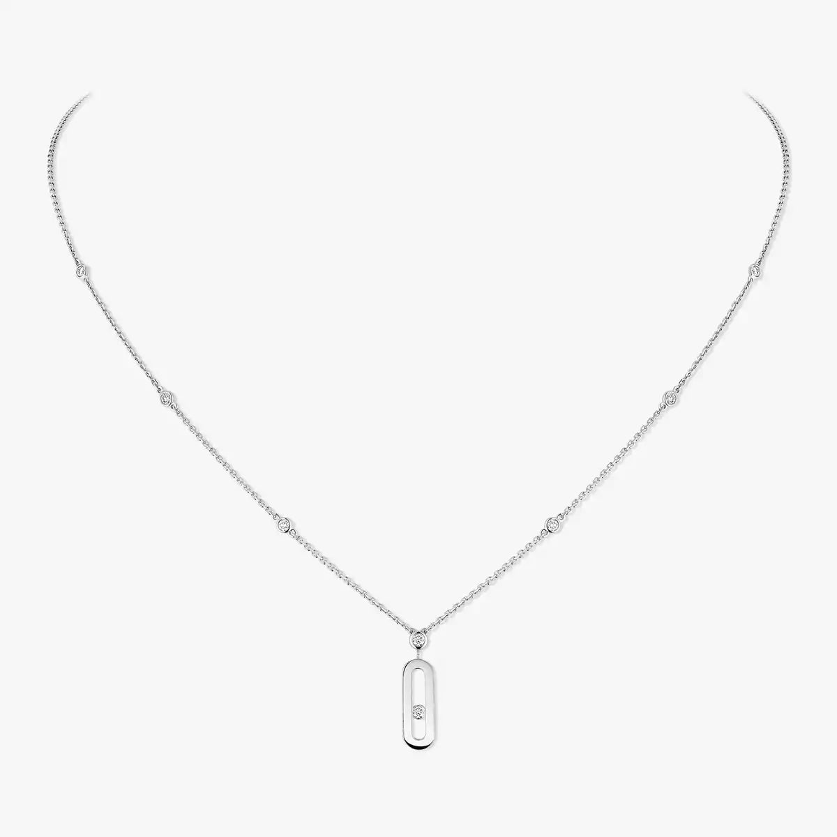 [Royal Jewellery] Move Uno Gold Diamond Long Necklace