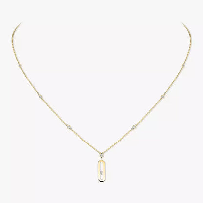 [Royal Jewellery] Move Uno Gold Diamond Long Necklace