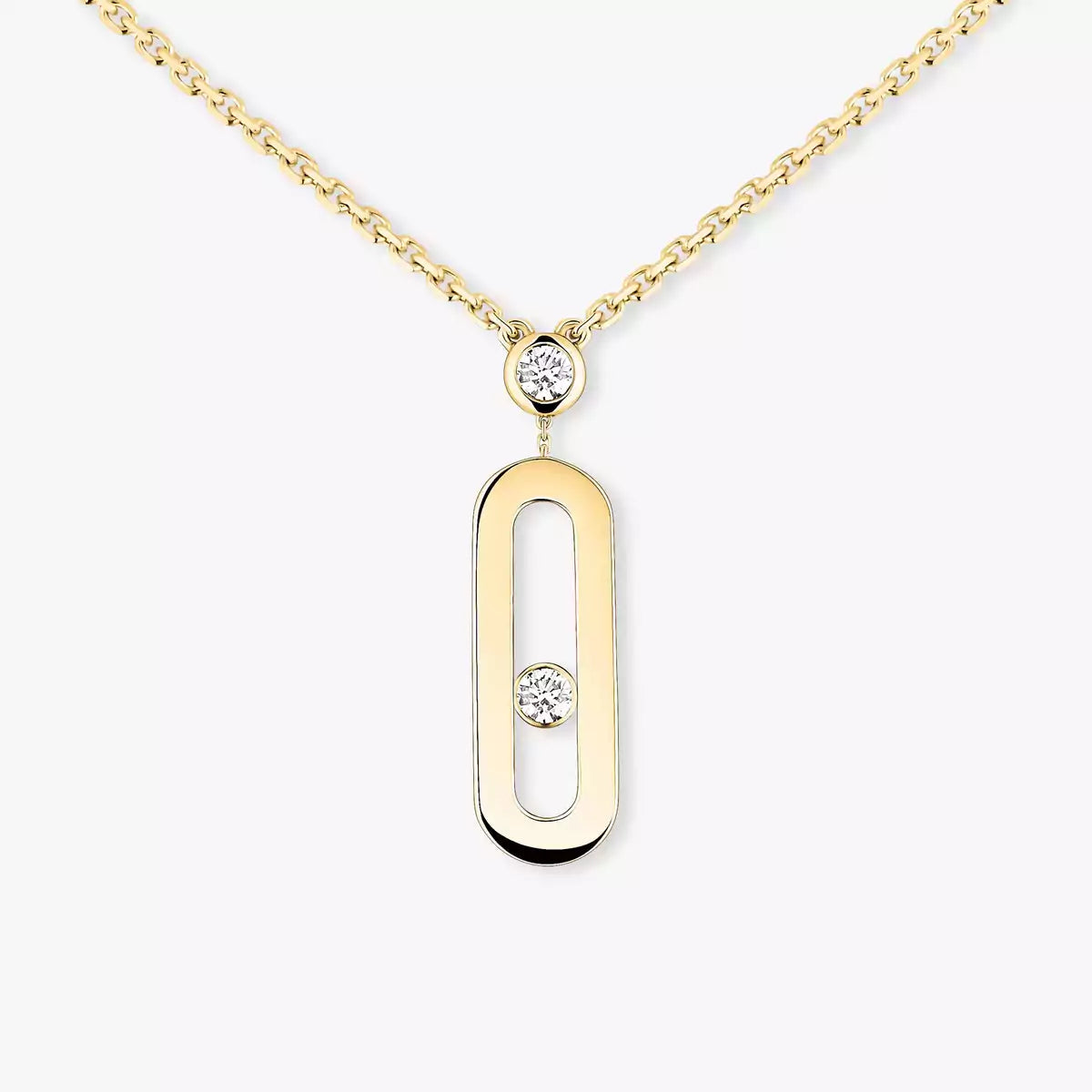[Royal Jewellery] Move Uno Gold Diamond Long Necklace