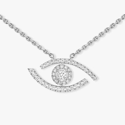 [Royal Jewellery]Pave_ Diamond Necklace Lucky Eye
