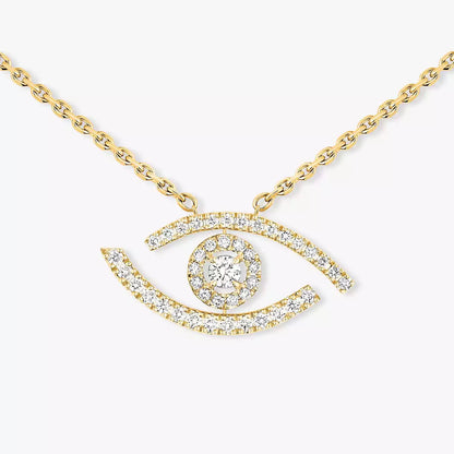 [Royal Jewellery]Pave_ Diamond Necklace Lucky Eye