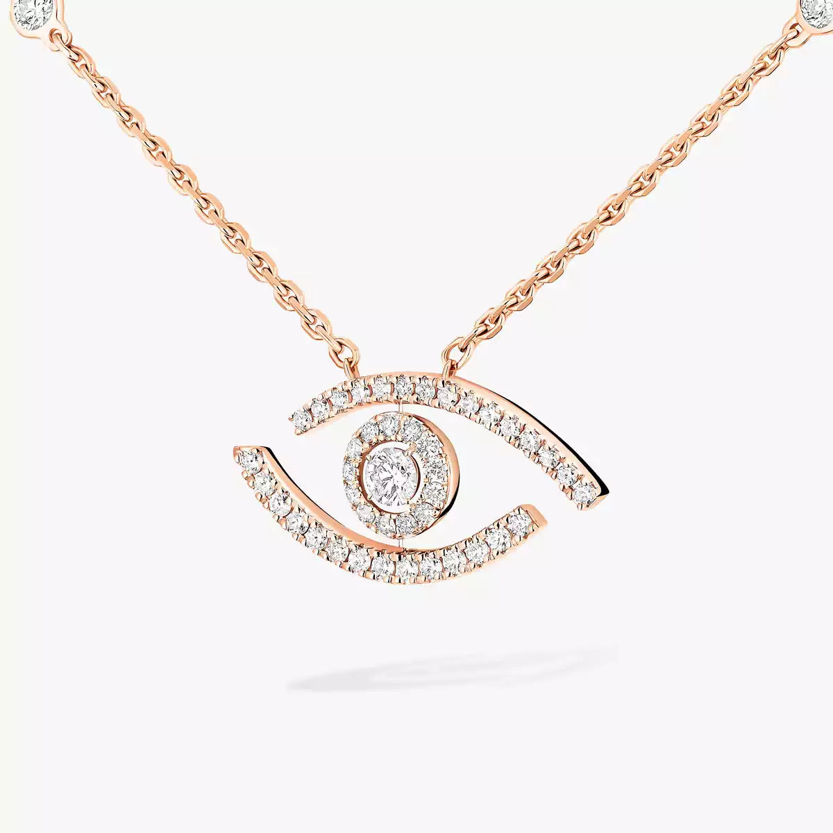 [Royal Jewellery]Pave_ Diamond Necklace Lucky Eye