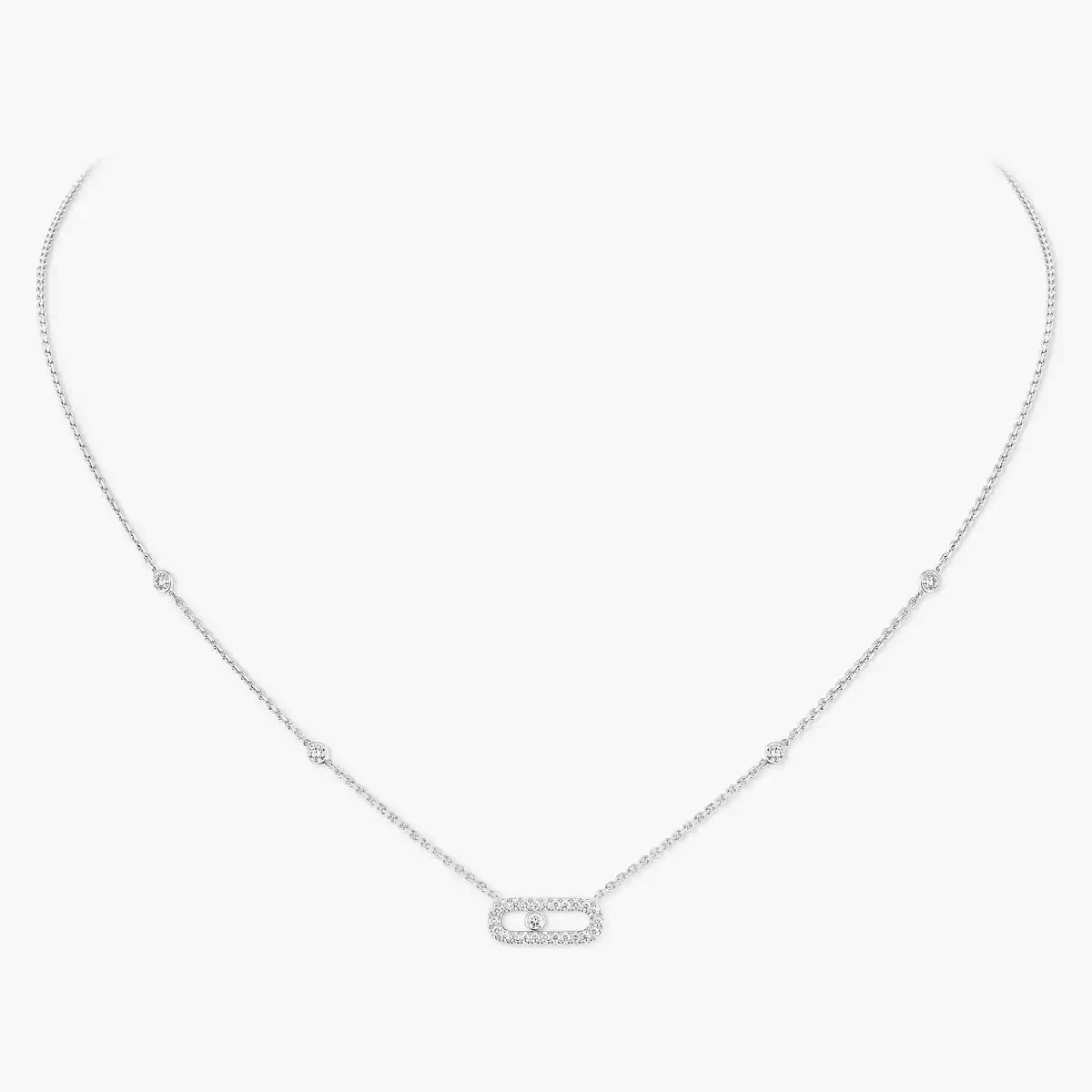 [Royal Jewellery]Diamond Necklace Move Uno