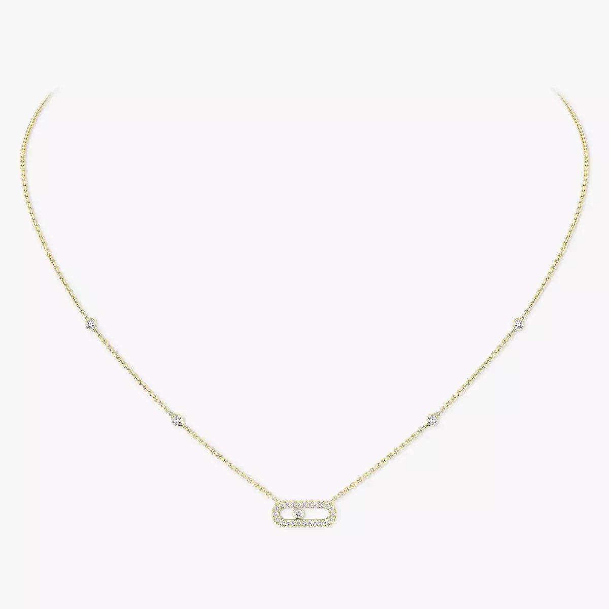 [Royal Jewellery]Diamond Necklace Move Uno