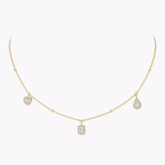 [Royal Jewellery]My Twin Diamond Necklace in Silver