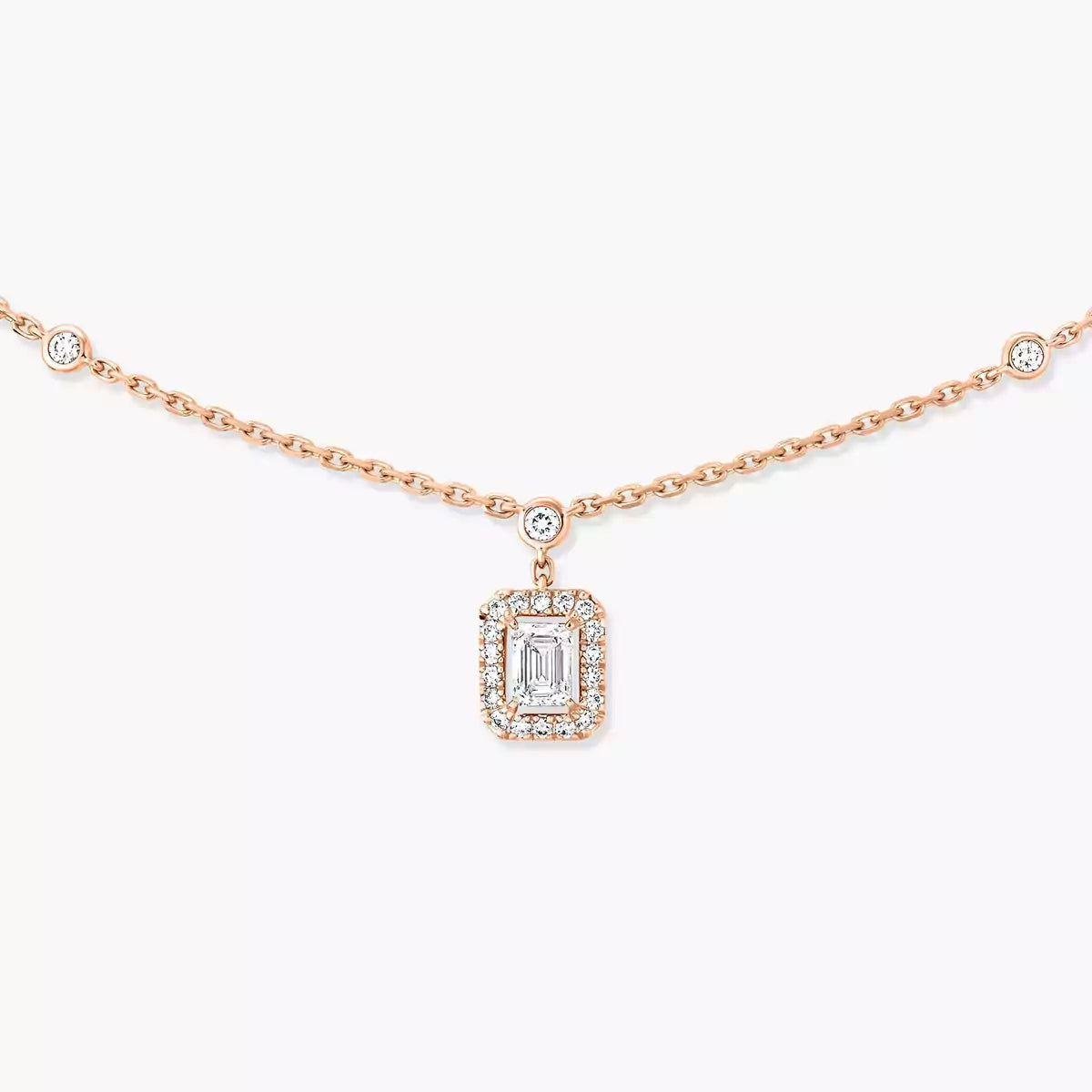 [Royal Jewellery]My Twin Diamond Necklace in Silver