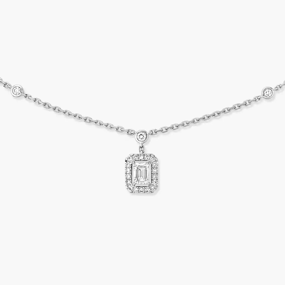 [Royal Jewellery]My Twin Diamond Necklace in Silver