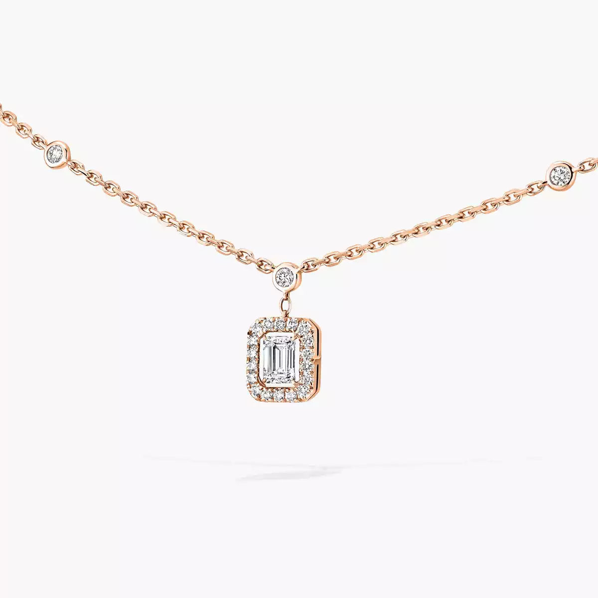 [Royal Jewellery]My Twin Diamond Necklace in Silver