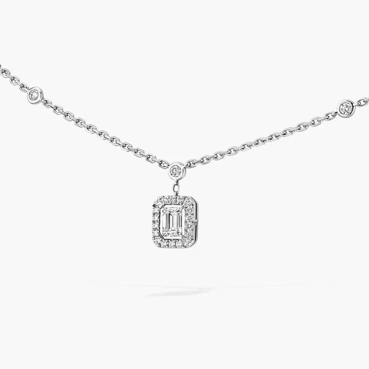 [Royal Jewellery]My Twin Diamond Necklace in Silver